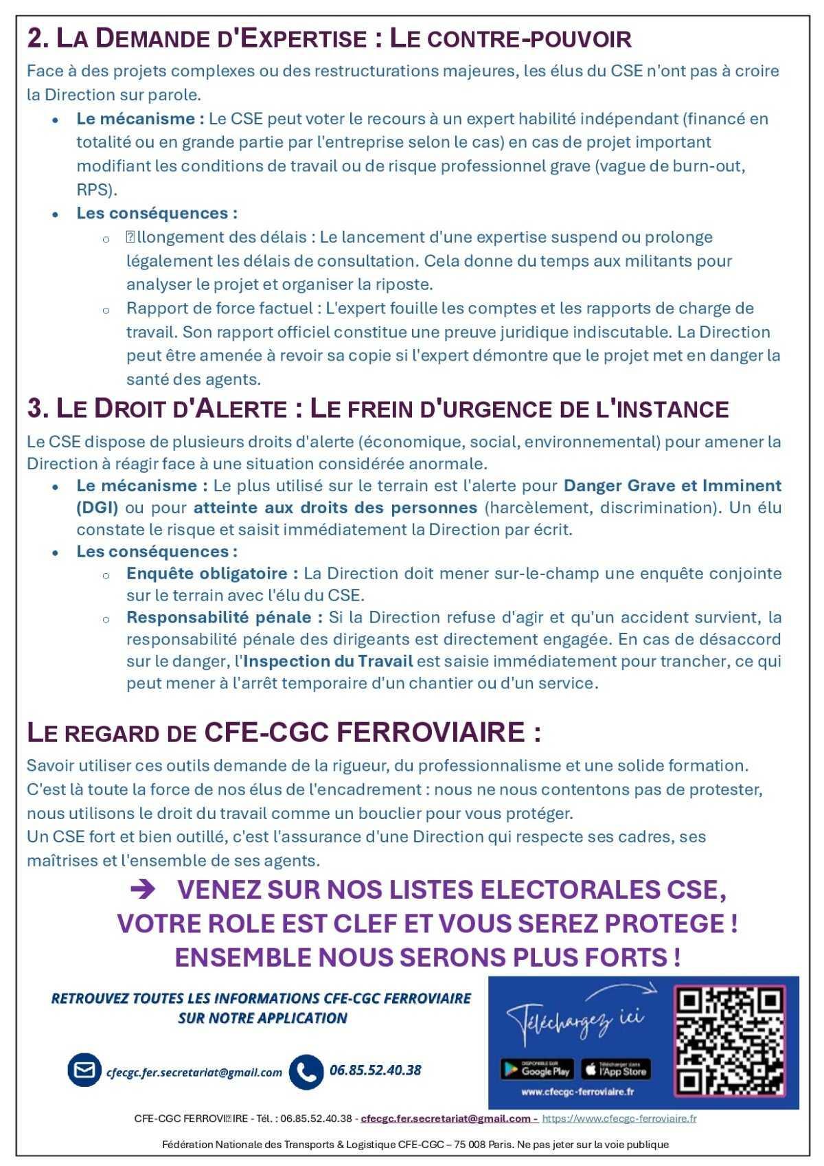 CSE Nos armes juridiques