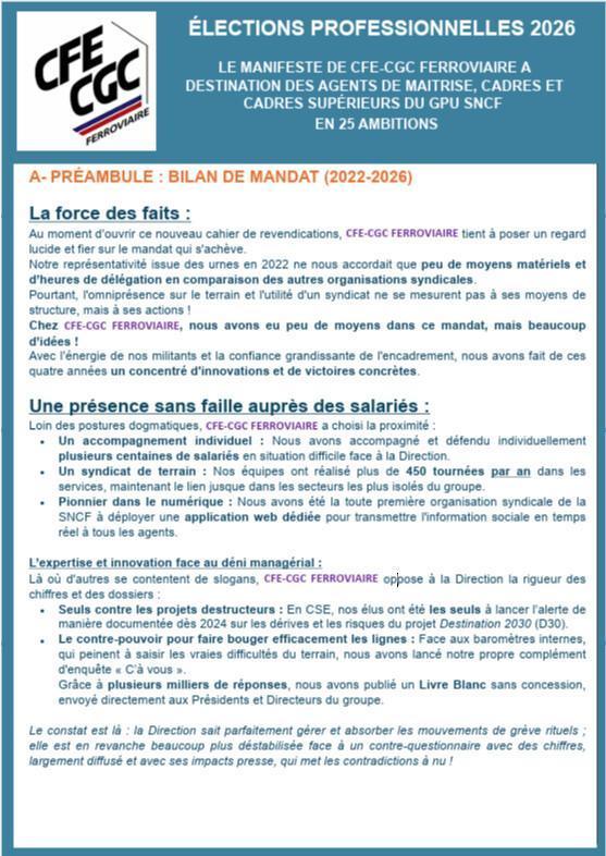 ELECTIONS PROFFESIONNELLES 2026