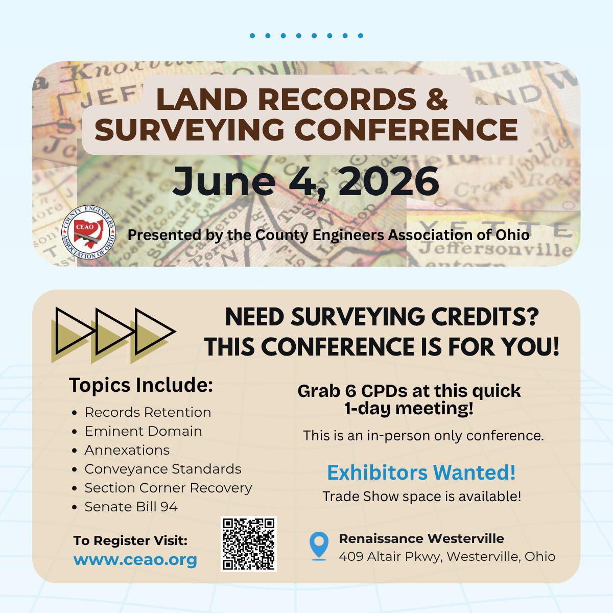 2026 CEAO Land Records and Surveying Conference