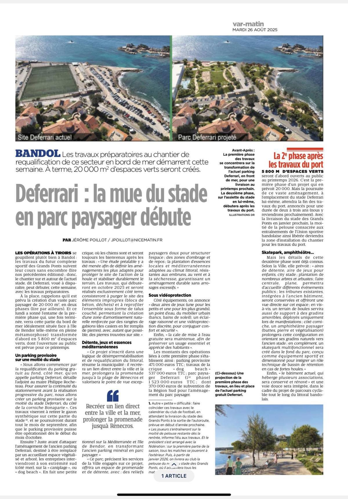 ✳️ Communiqué de presse de Robert MASSARELLI