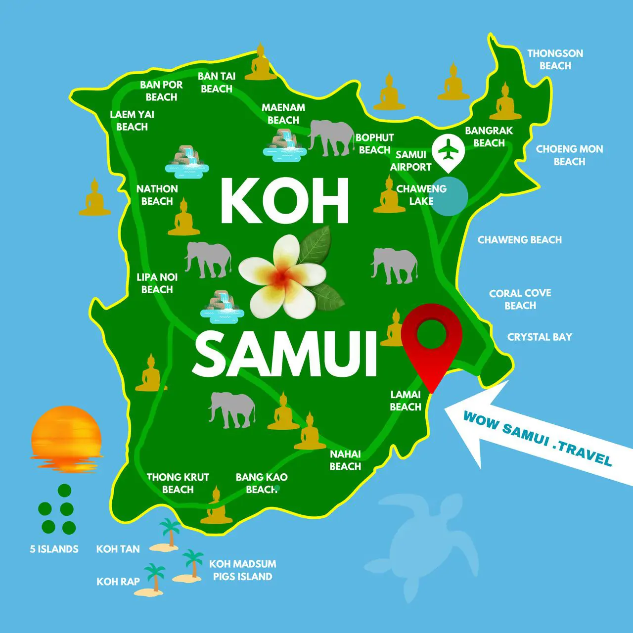 Koh Samui Map
