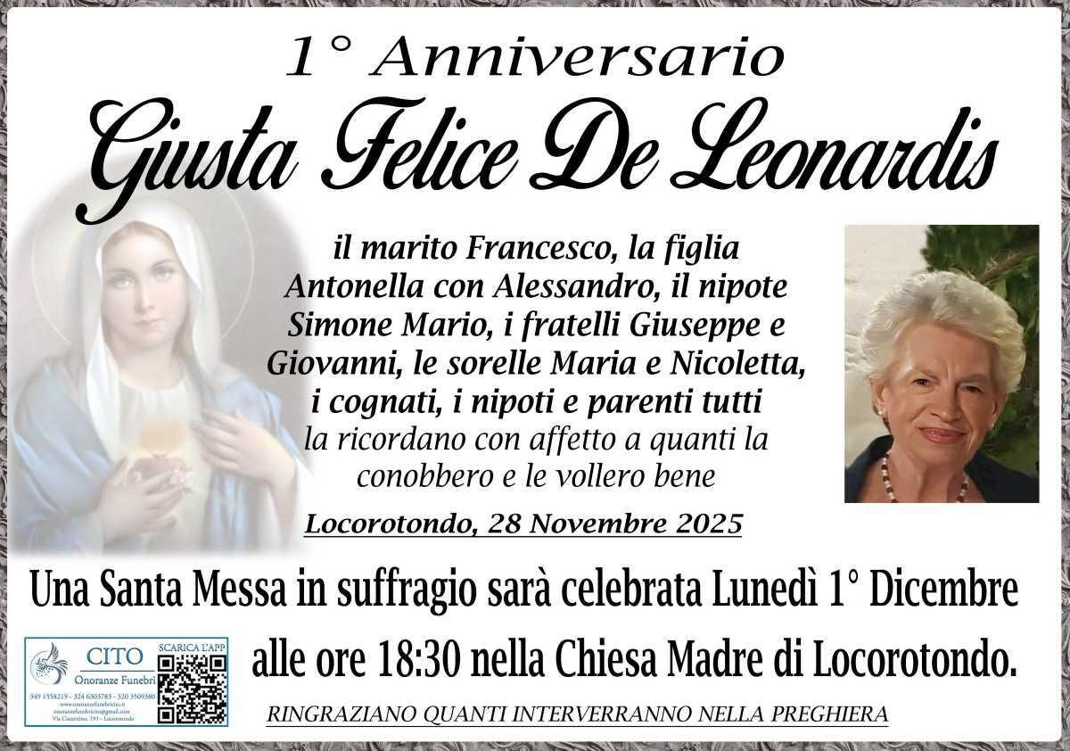 Giusta Felice De Leonardis