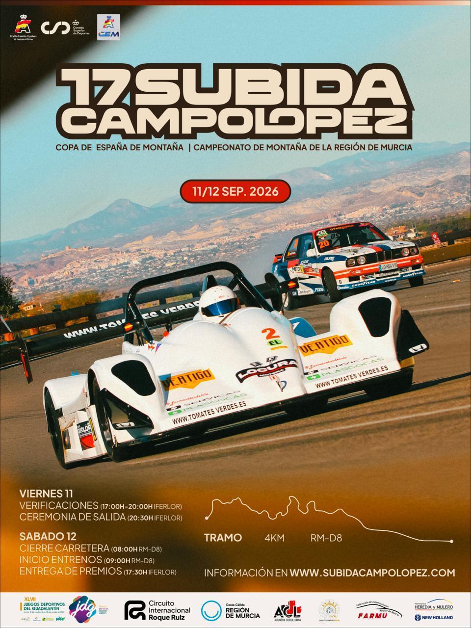 Cartel oficial 17 Subida Campo López