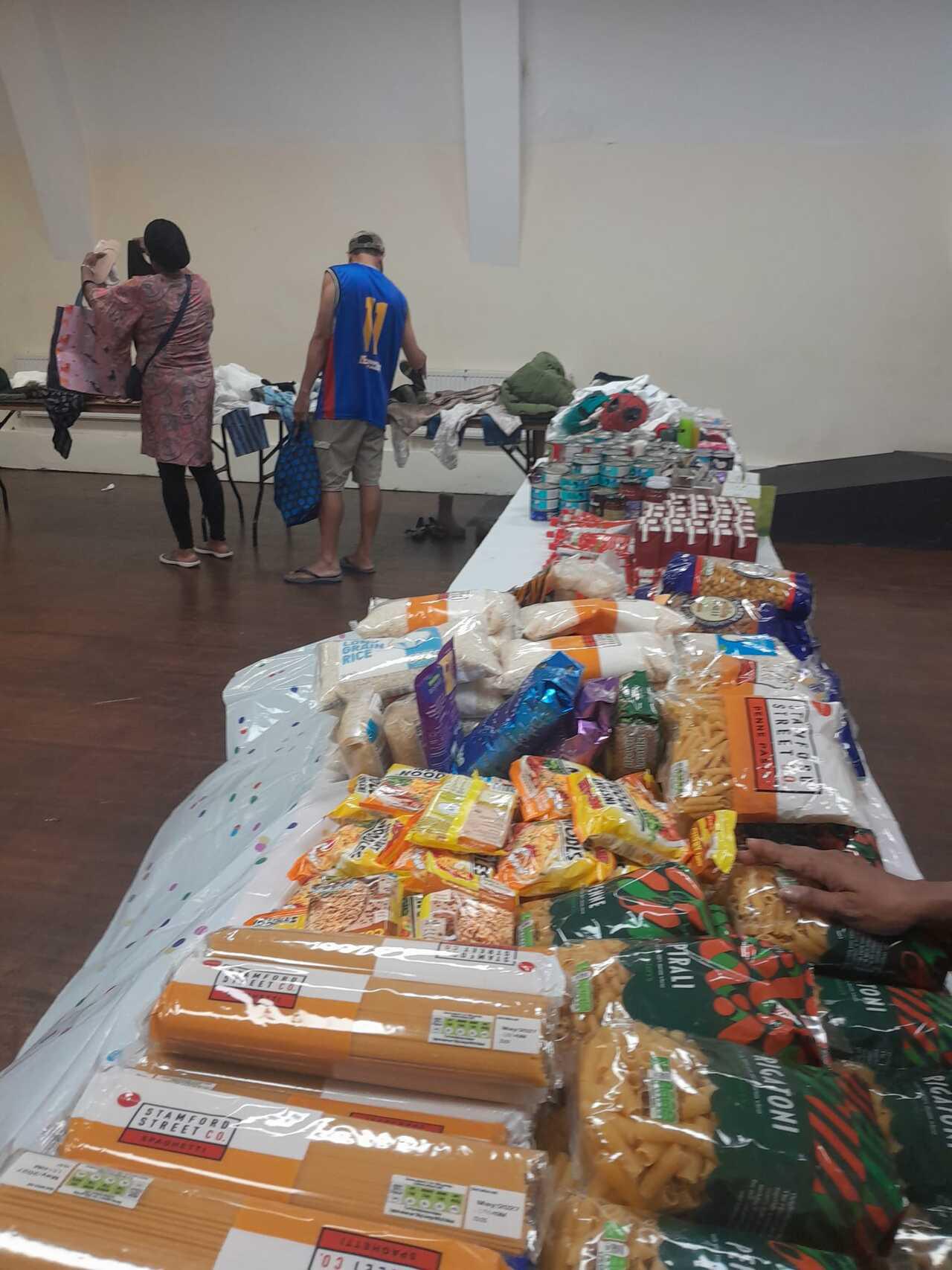 Donated items distributed