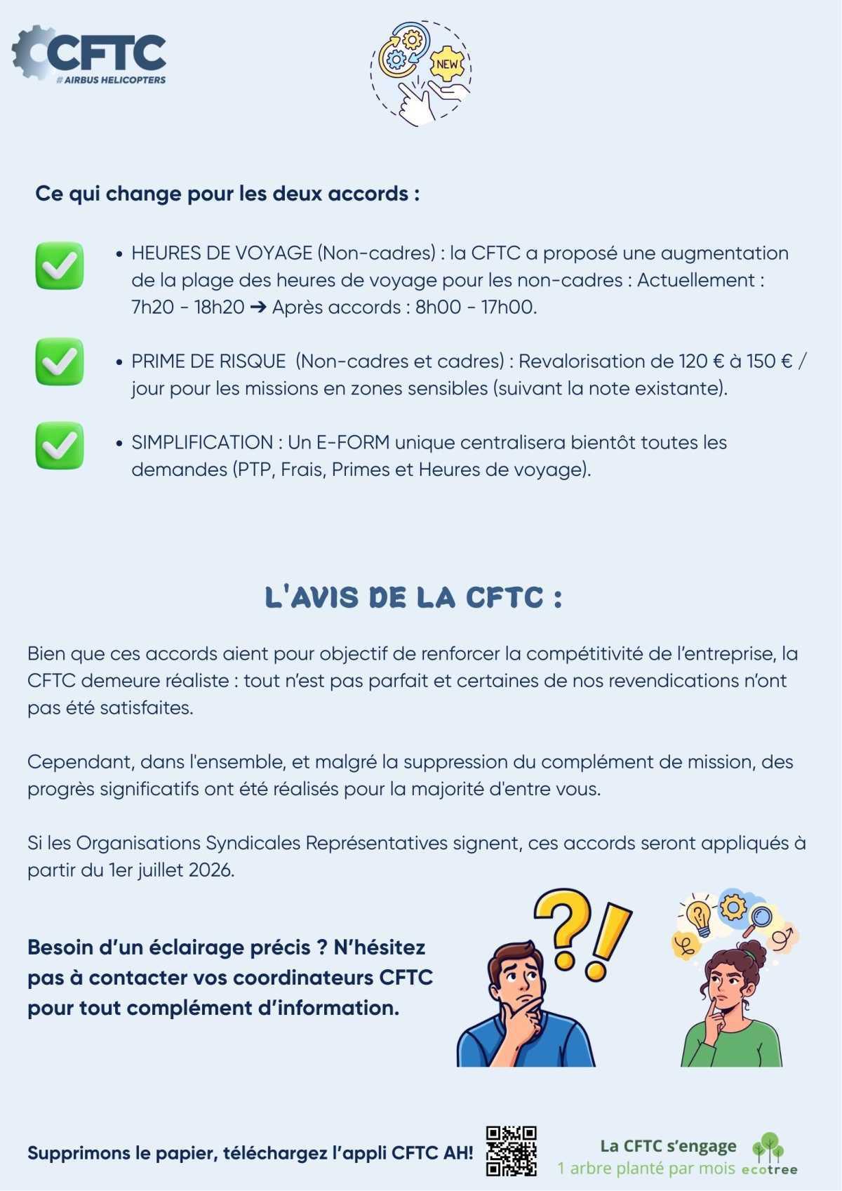Fin des négociations sur les missions