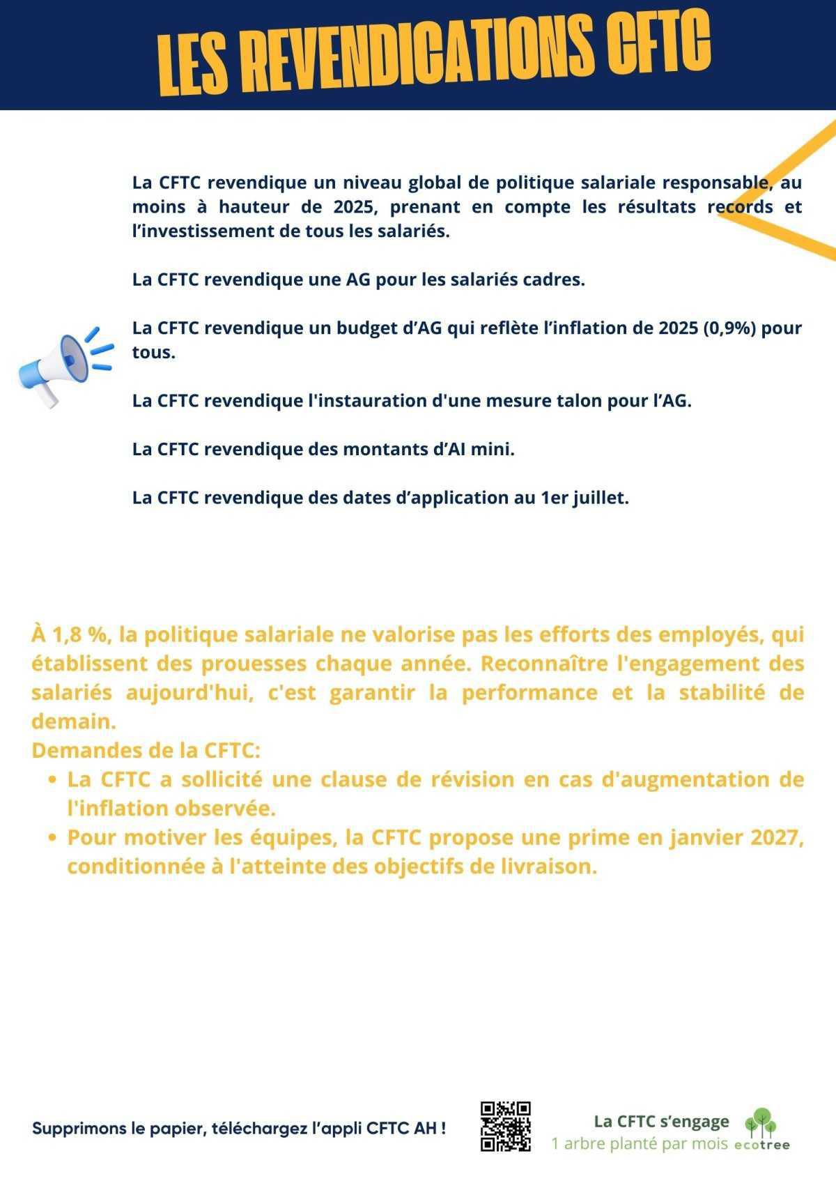 Politique salariale, 1ère réunion