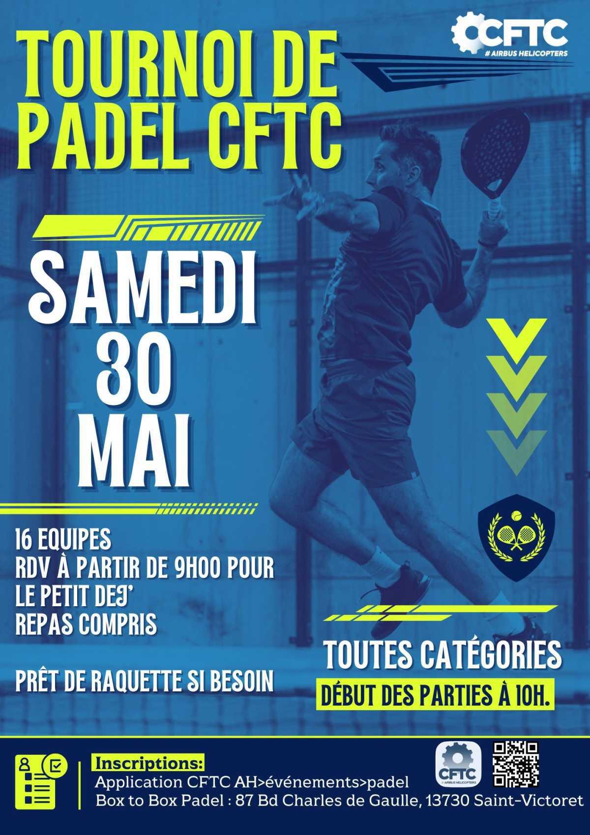 Tournoi de padel CFTC