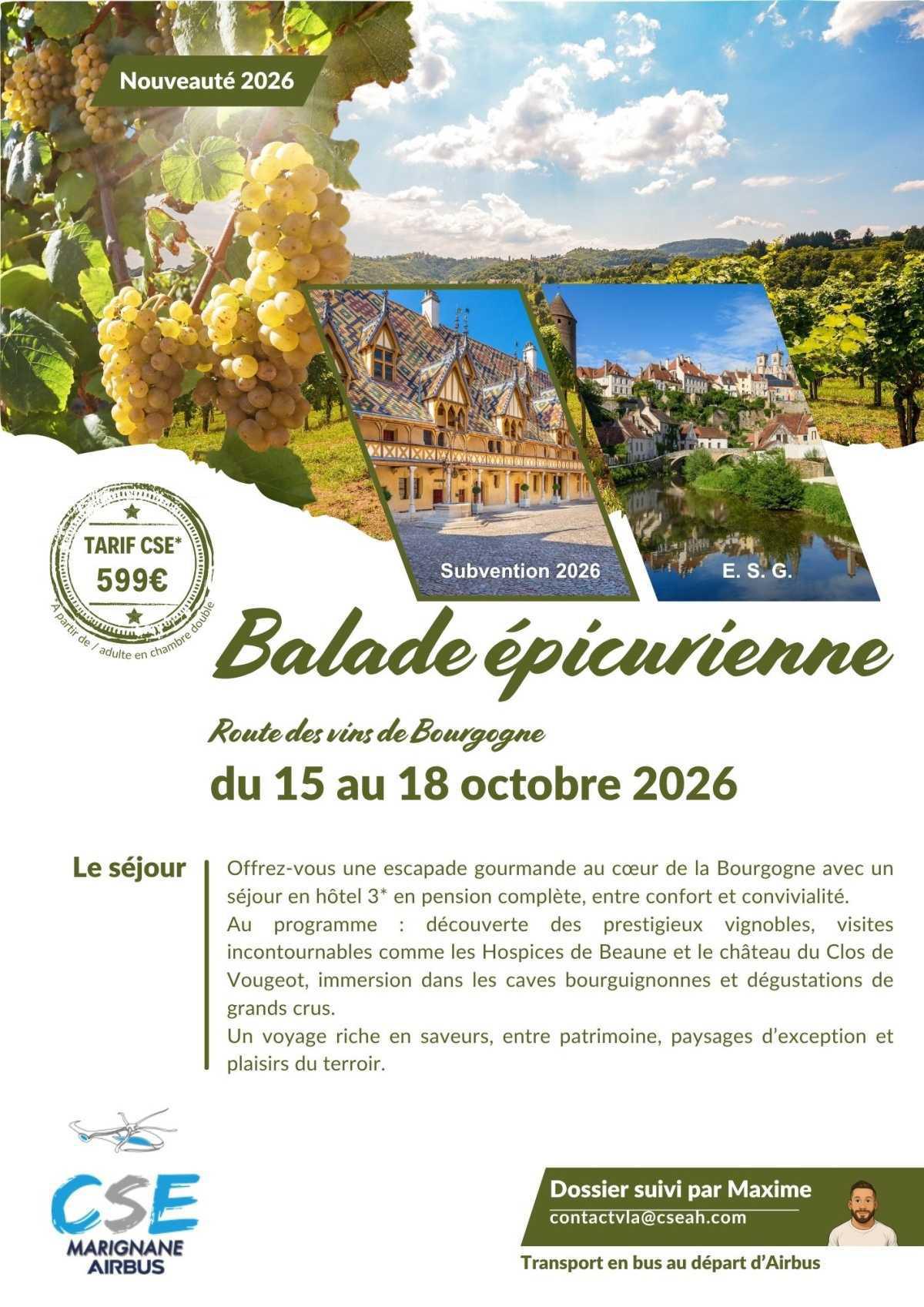 Balade épicurienne en Bourgogne ?