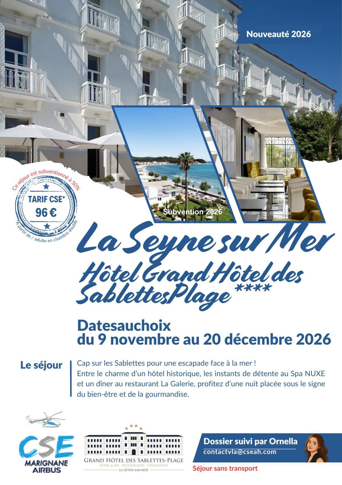 Grand Hôtel des Sablettes Plage**** La Seyne sur Mer