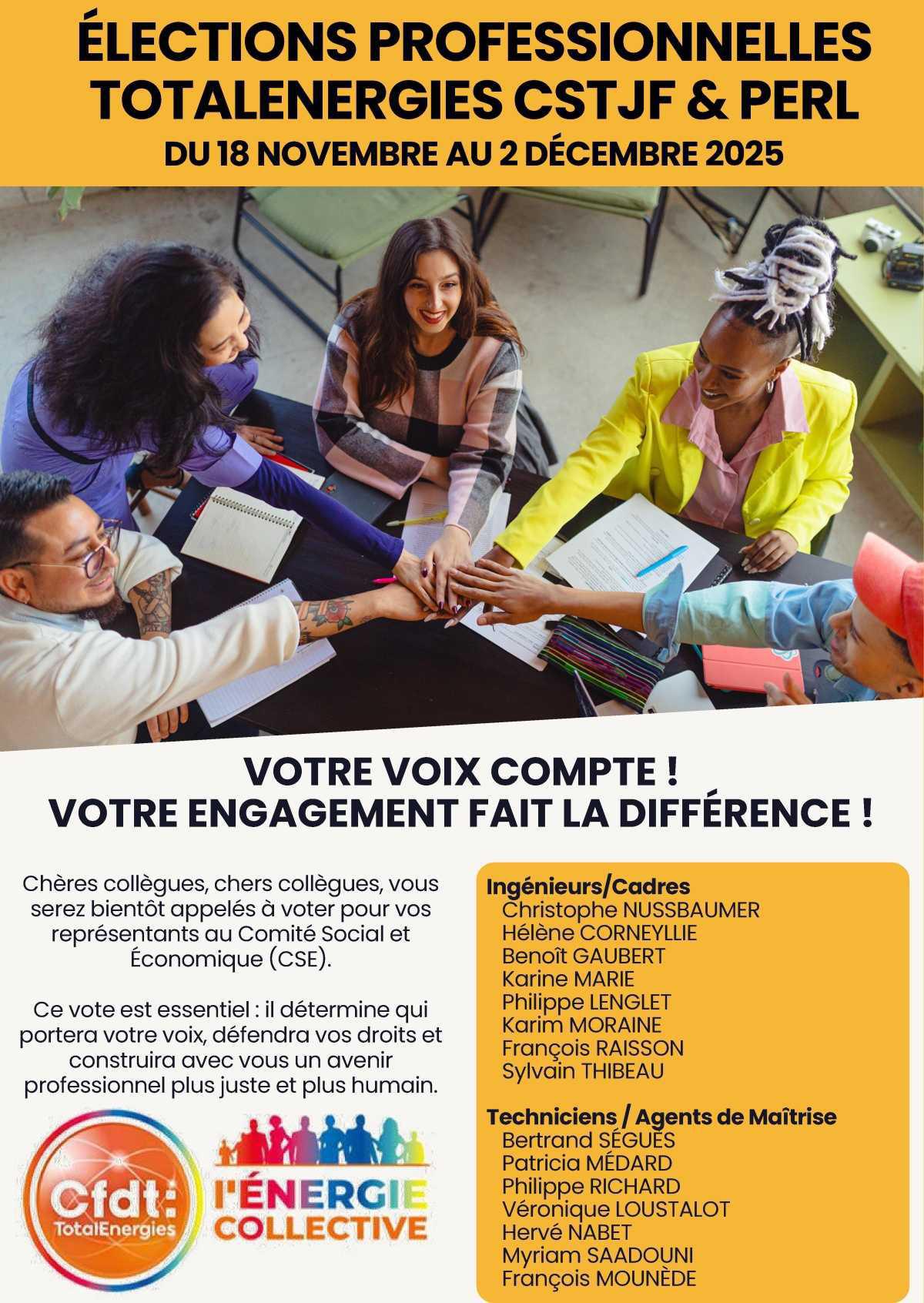 Elections professionnelles 2025 : Profession de Foi