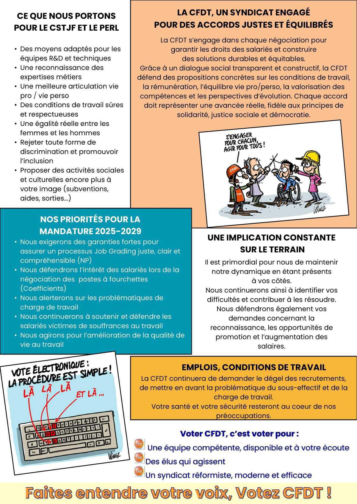 Elections professionnelles 2025 : Profession de Foi