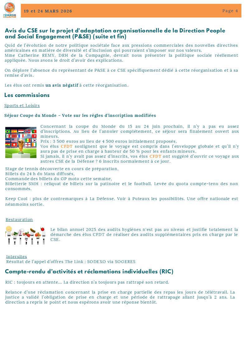 BREF CSE AGSH PARIS DES 19 ET 24 MARS 2026
