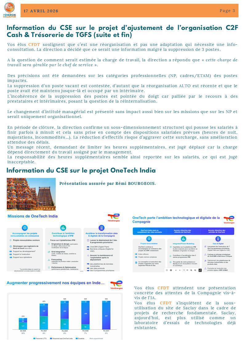 BREF CSE AGSH PARIS - 17 AVRIL 2026