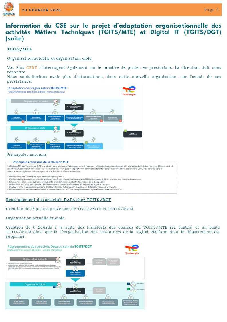 BREF CSE AGSH PARIS - 20 FEVRIER 2026