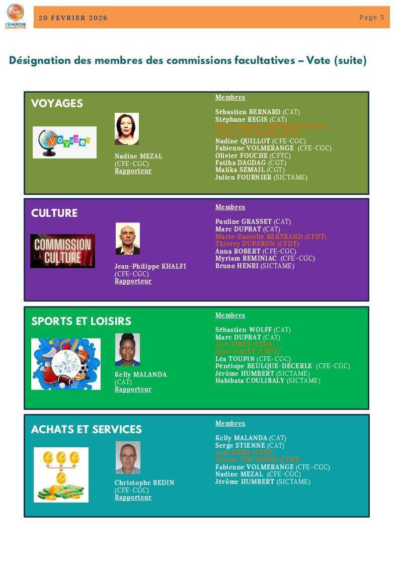 BREF CSE AGSH PARIS - 20 FEVRIER 2026