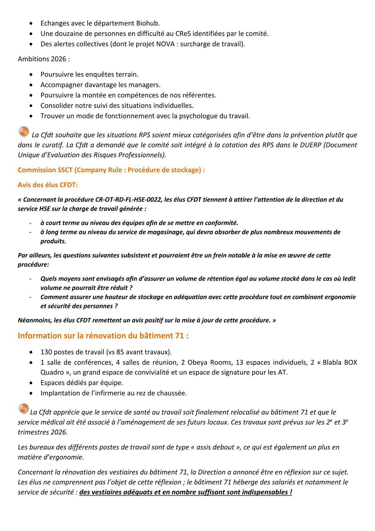 Bref CSE Janvier