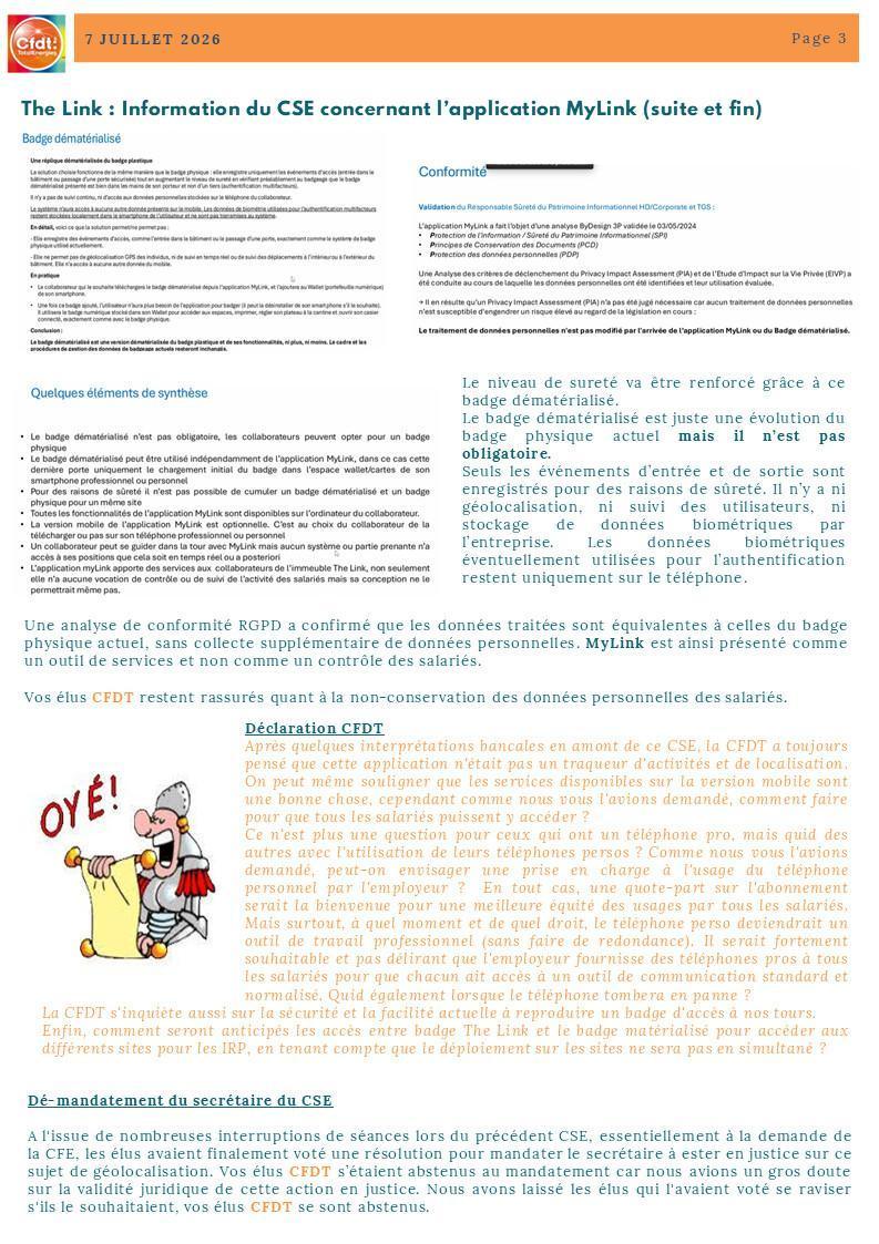 BREF CSE AGSH PARIS DU 7 JUILLET 2026