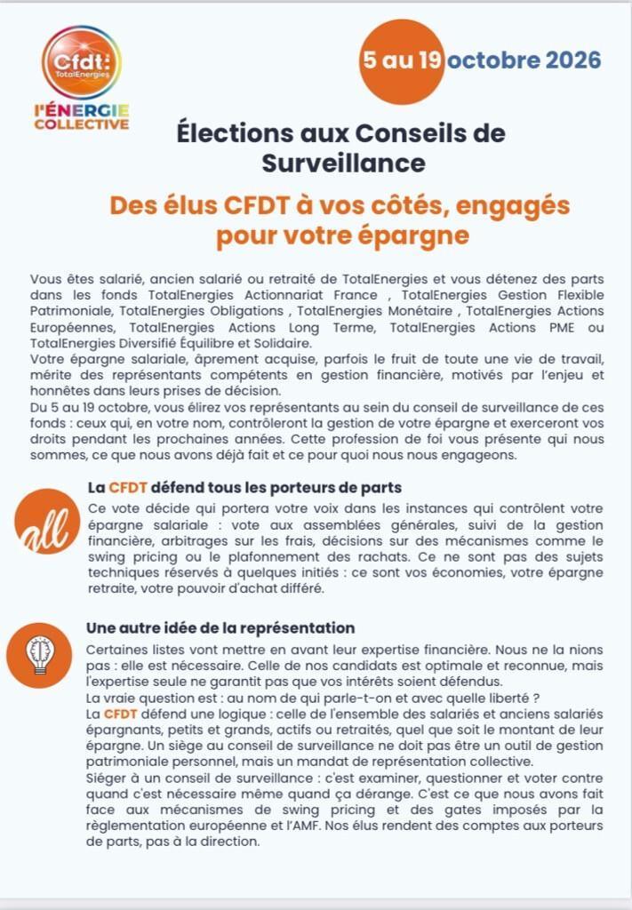 Elections des membres des Conseils de surveillance