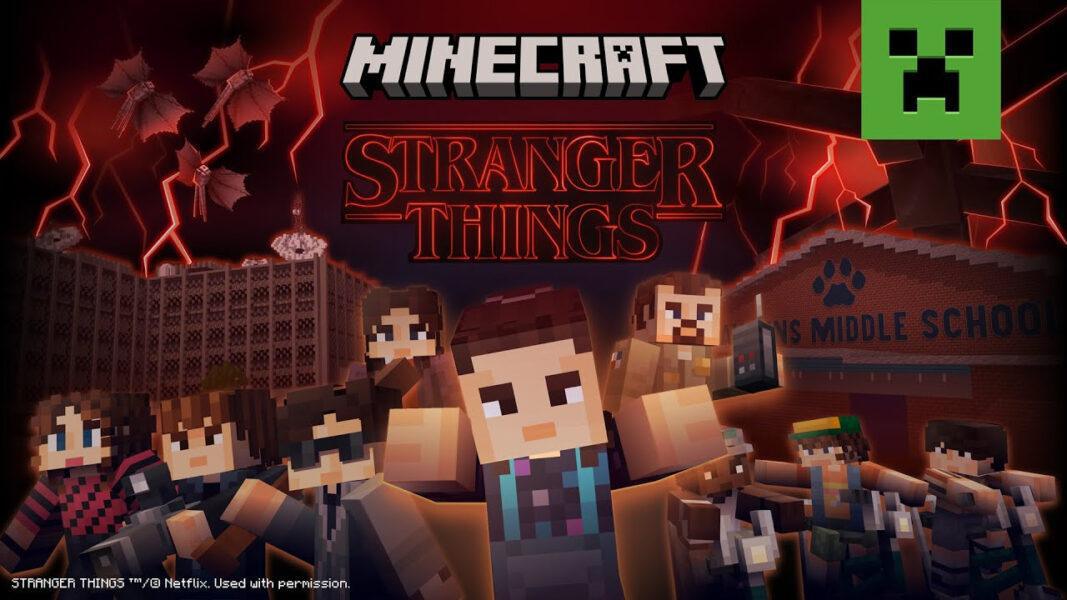 Minecraft lança DLC oficial de Stranger Things com mapa de Hawkins, missões e personagens jogáveis Minecraft lança DLC oficial de Stranger Things com mapa de Hawkins, missões e personagens jogáveis