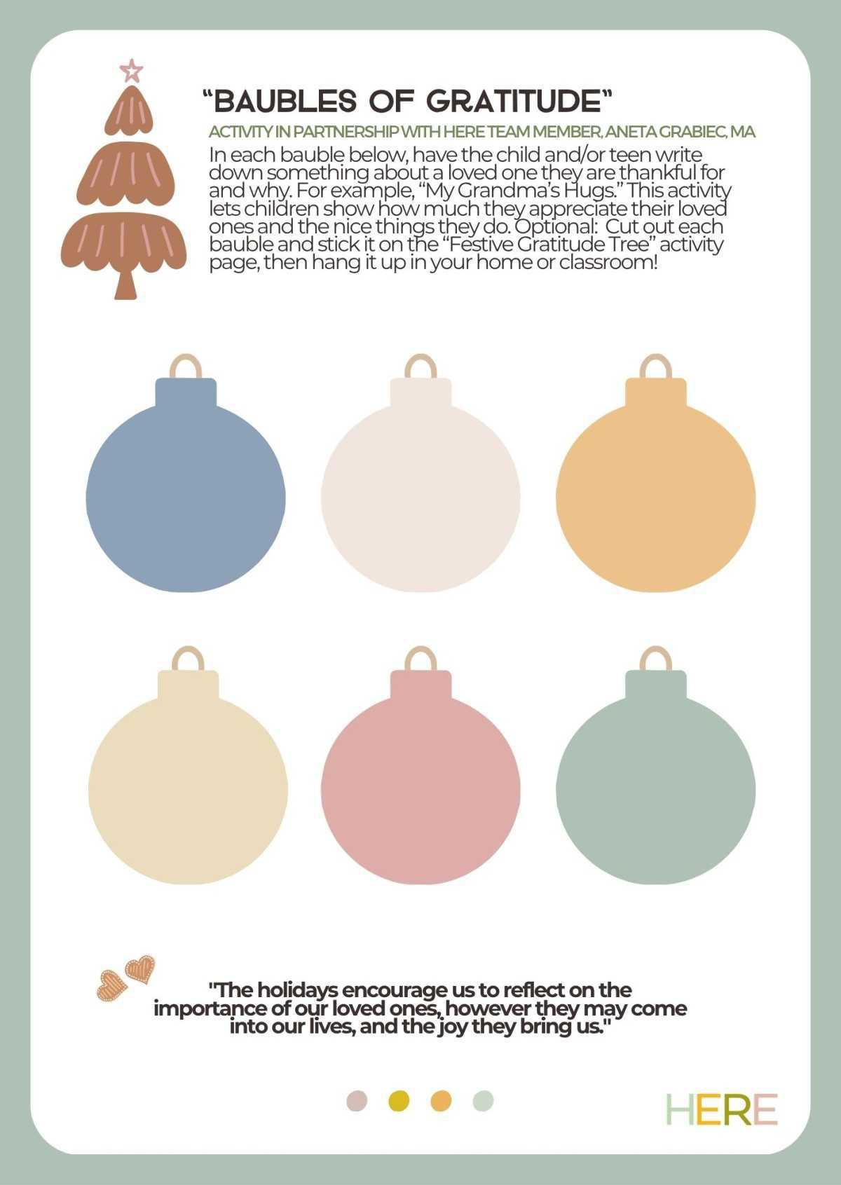 Baubles of Gratitude