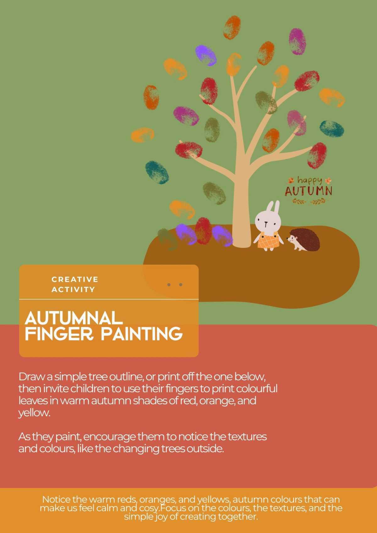 Autumnal Finger Painting