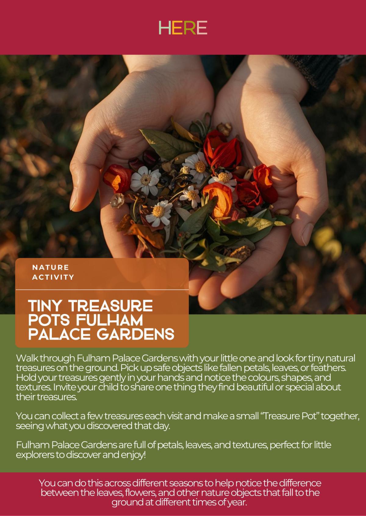 Tiny Treasure Pots: Fulham Palace Gardens