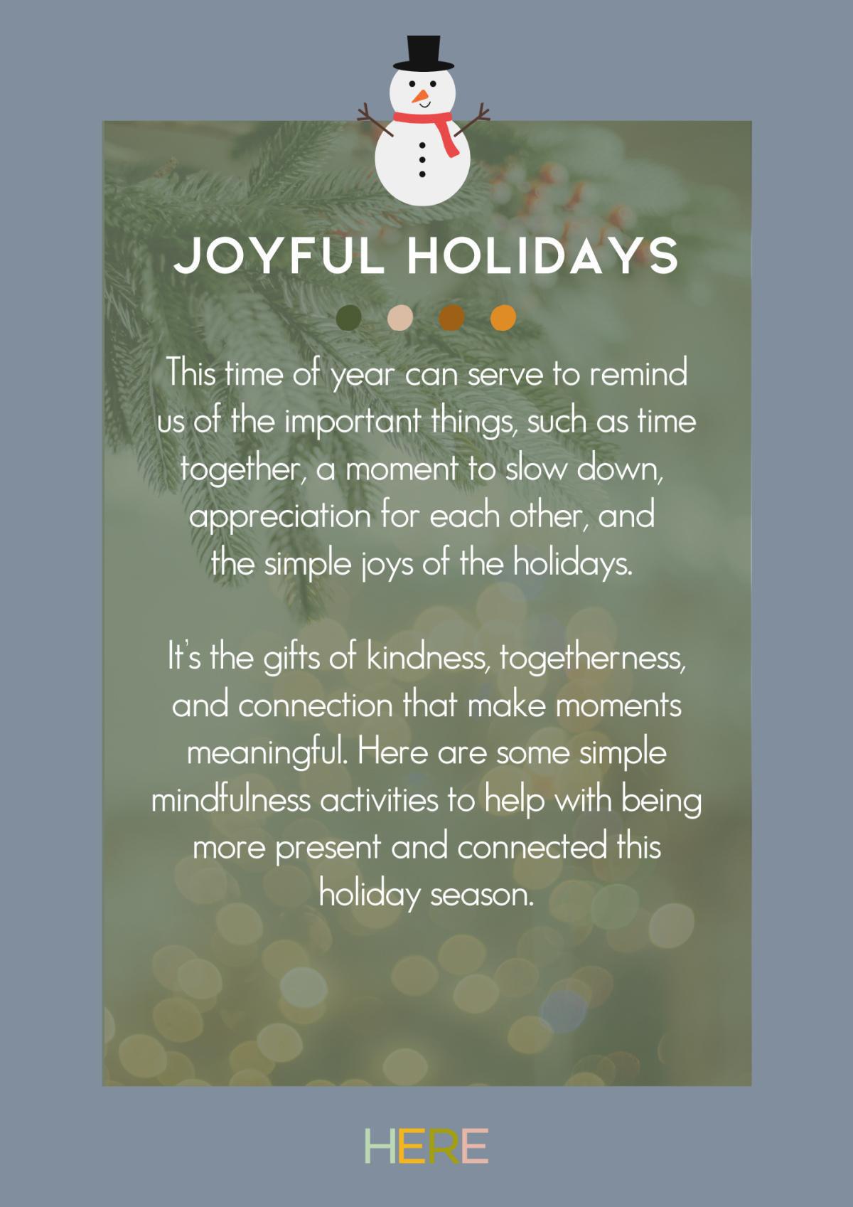 Joyful Holidays
