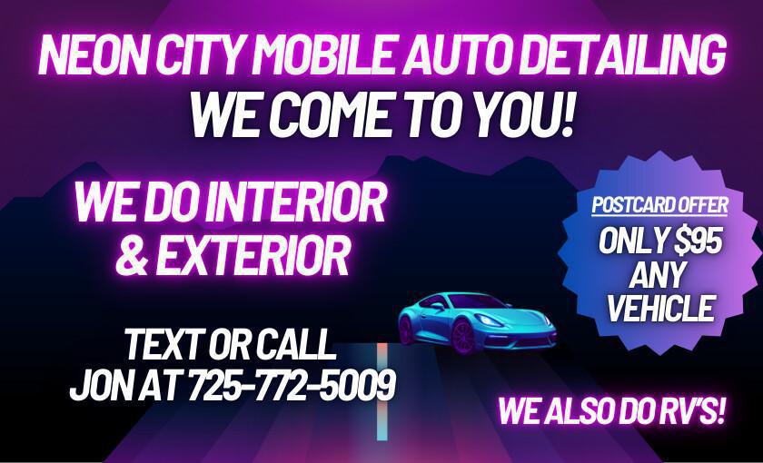Neon City Come-To-You Car Detailing (Mention SPOTLIGHT - $100 Detail) 