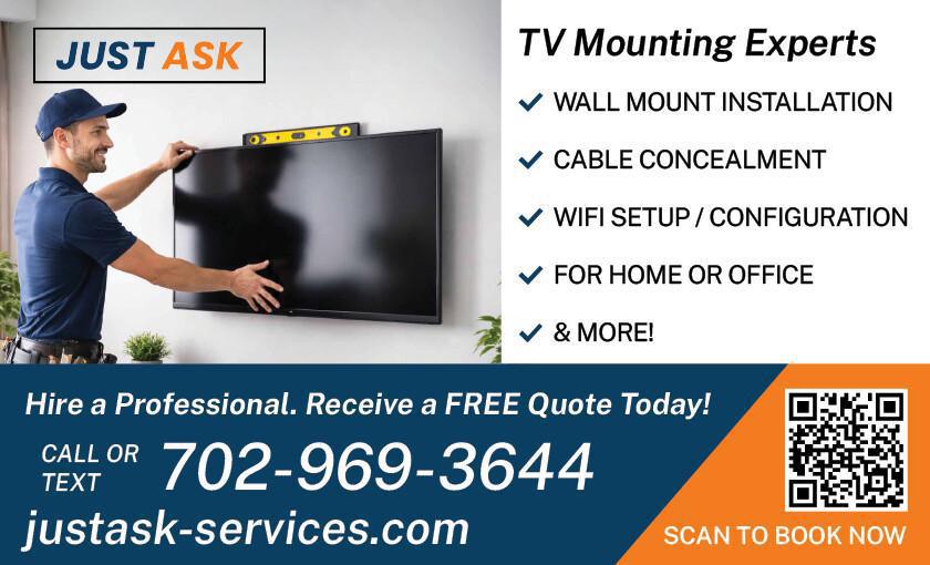Professional TV Mounting - Receive a Free Quote from Just Ask!