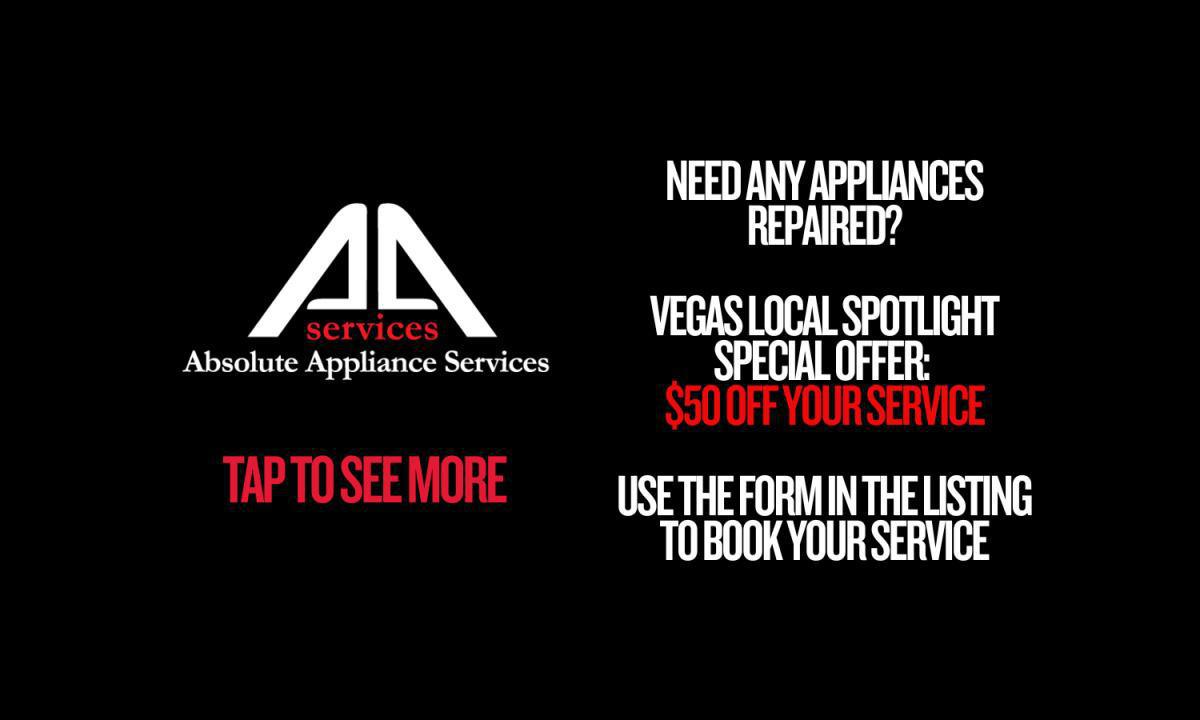 Absolute Appliance Repair - $50 Off Your Service Absolute Appliance Repair - $50 Off Your Service
