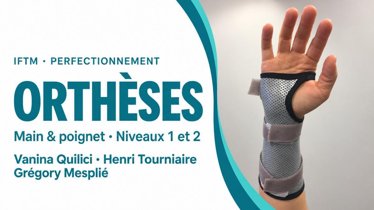 Formation orthèses main et poignet — Niveaux 1 et 2 | IFTM