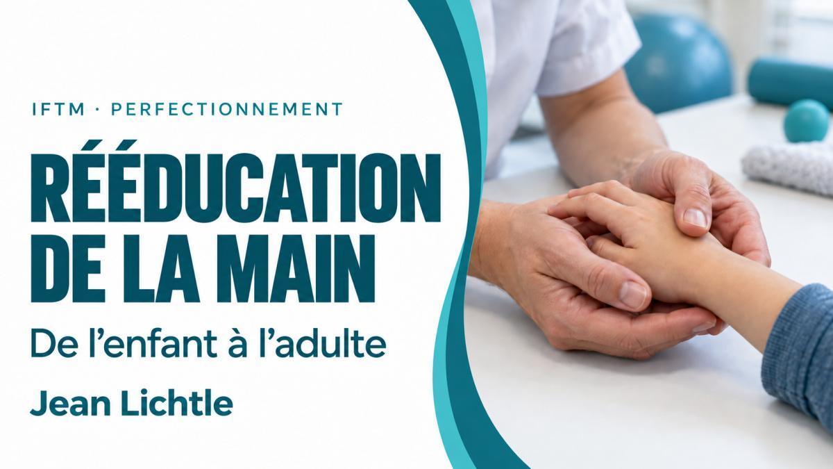 Formation aux fondamentaux de la rééducation de la main de l'enfant à l'adulte | IFTM