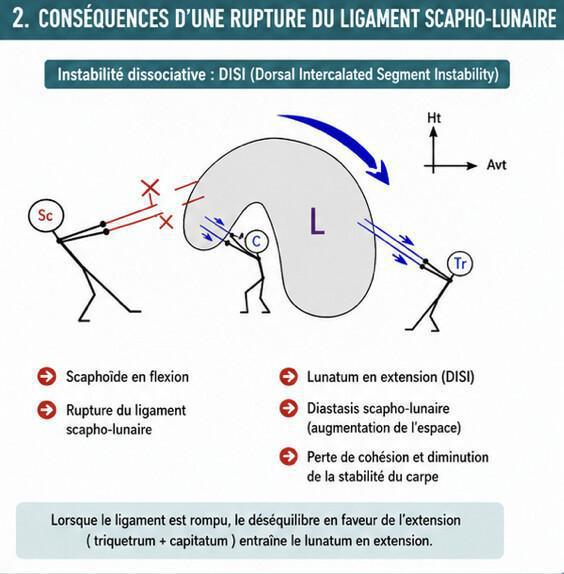 Rééducation des instabilités scapho-lunaires