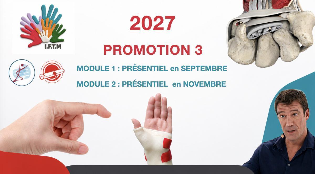 Formation longue en thérapie de la main et du poignet (orthèses et rééducation) | Promotion 3