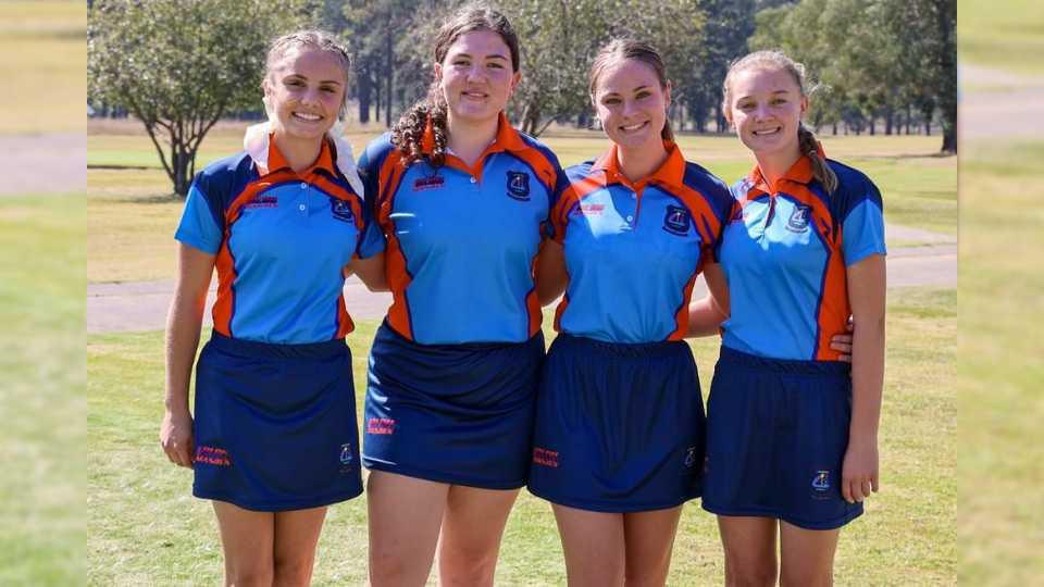 Liggies verf golfbaan blou