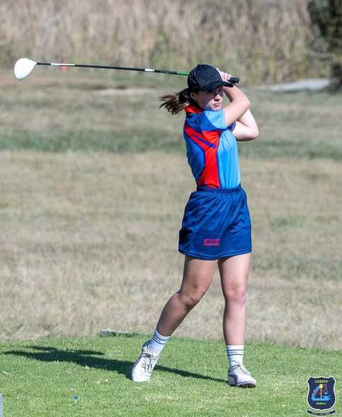 Liggies verf golfbaan blou