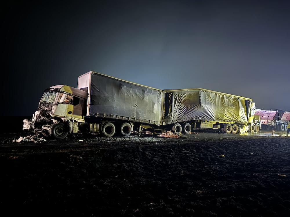 Accident involving 3 trucks near Carolina Accident involving 3 trucks near Carolina