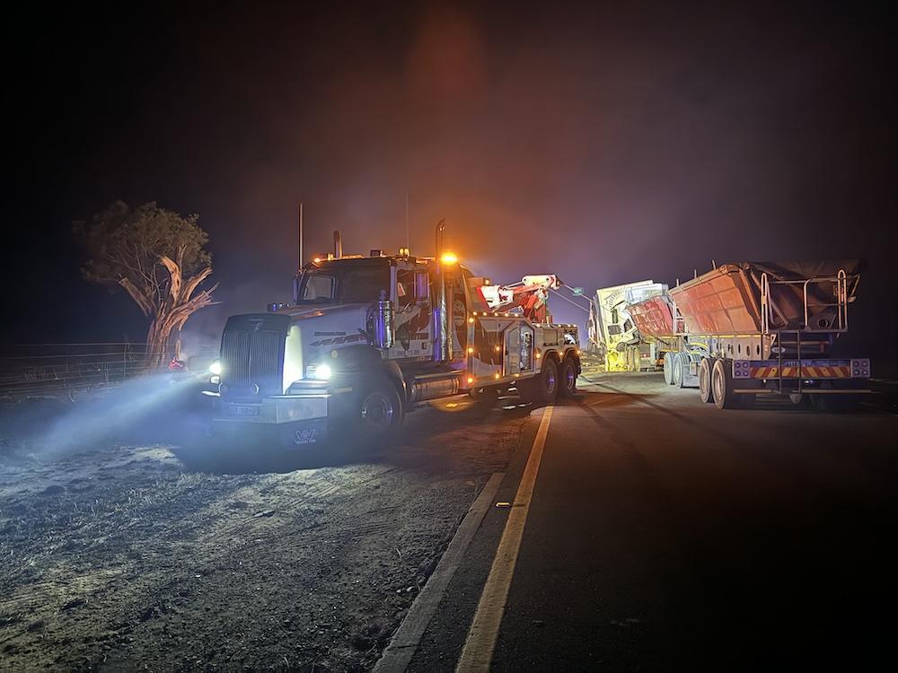 Accident involving 3 trucks near Carolina Accident involving 3 trucks near Carolina