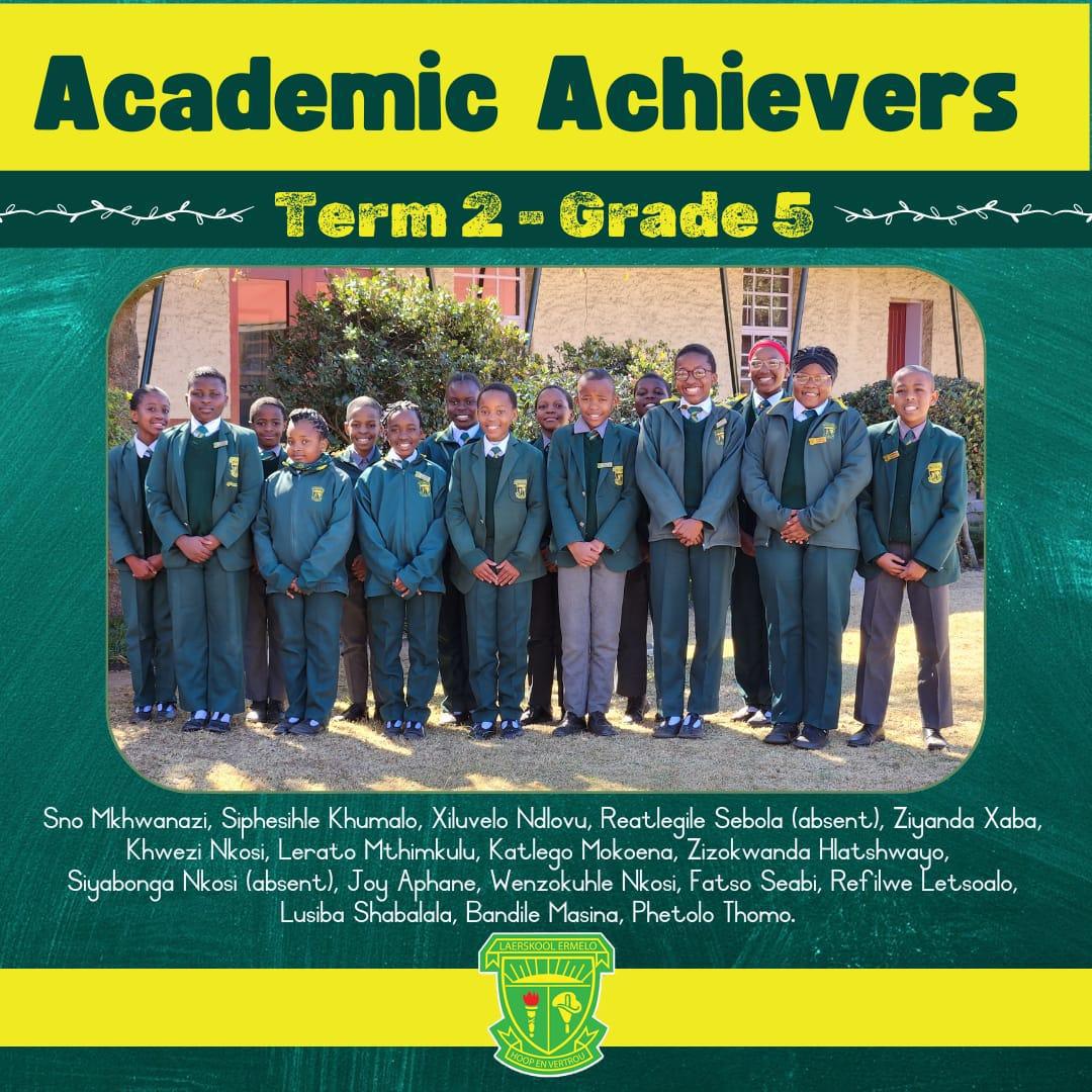 Laerskool Ermelo celebrates top academic achievers for Term 2