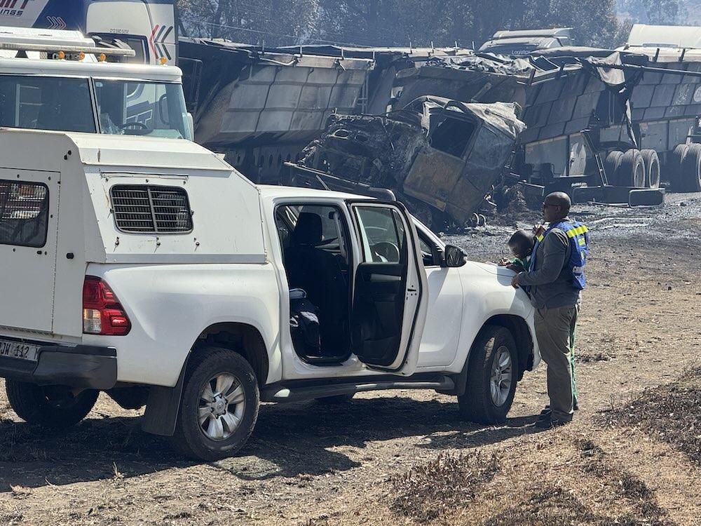 Tragic accident on N2 claims one life following severe veld fire Tragic accident on N2 claims one life following severe veld fire