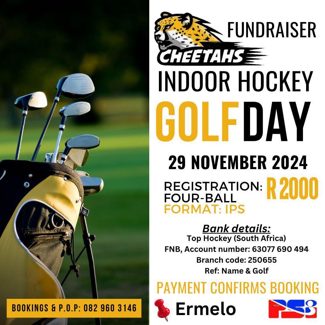 Support the Cheetahs Indoor Hockey Team at their fundraising Golf Day Support the Cheetahs Indoor Hockey Team at their fundraising Golf Day