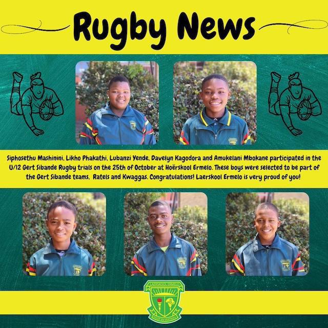 Young Rugby Stars from Laerskool Ermelo Join Gert Sibande Lineup