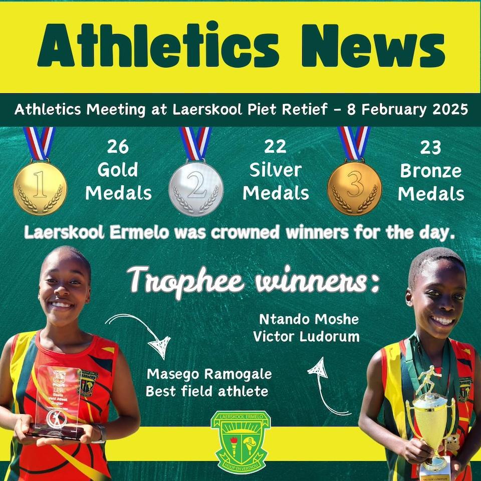 Laerskool Ermelo Dominates the Track and Field! Laerskool Ermelo Dominates the Track and Field!