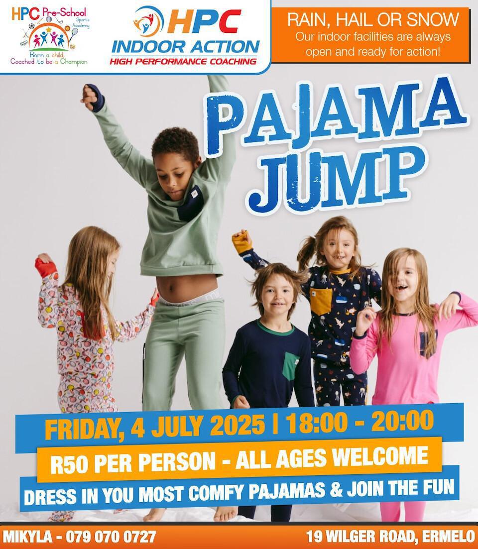 All Ages, All Pajamas, All Fun – 4 July at HPC Indoor