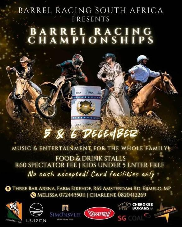 Barrel Racing Championships – 5 & 6 December!