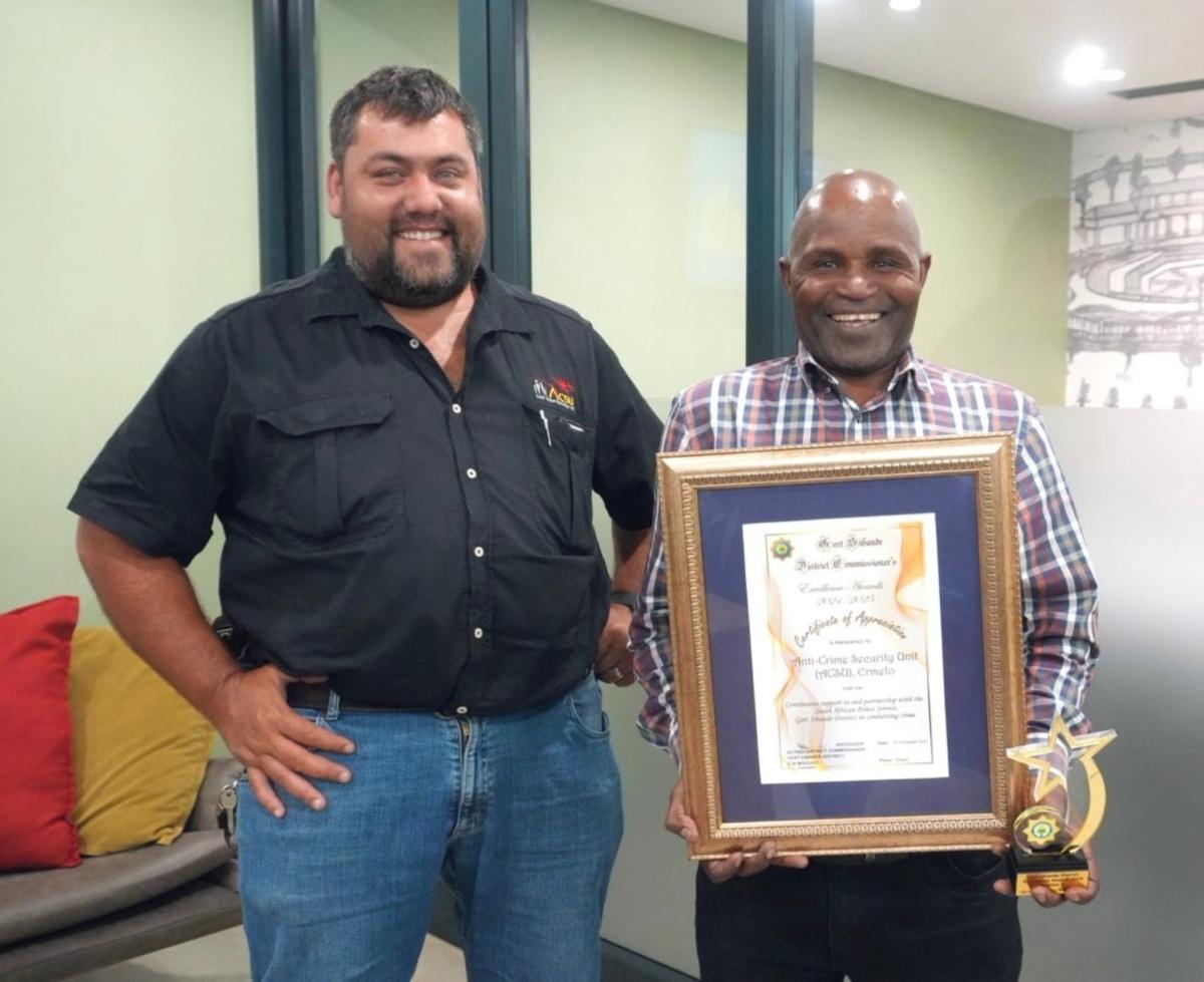 ACSU Honoured with Excellence Award from Gert Sibande District Commissioner ACSU Honoured with Excellence Award from Gert Sibande District Commissioner