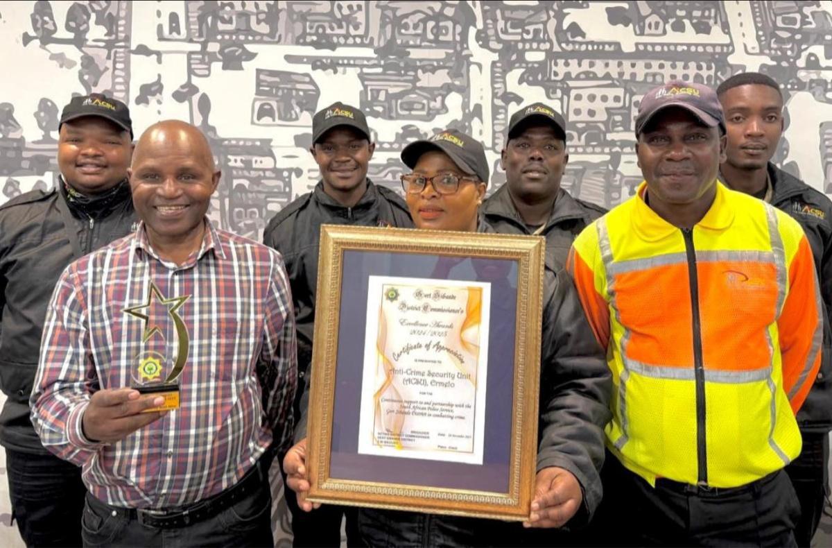 ACSU Honoured with Excellence Award from Gert Sibande District Commissioner ACSU Honoured with Excellence Award from Gert Sibande District Commissioner