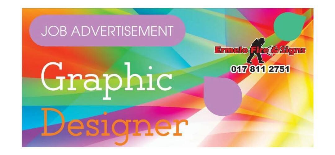 Vacancy: Graphic Designer – Ermelo Vacancy: Graphic Designer – Ermelo