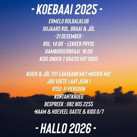 Koebaai 2025 – Hallo 2026!