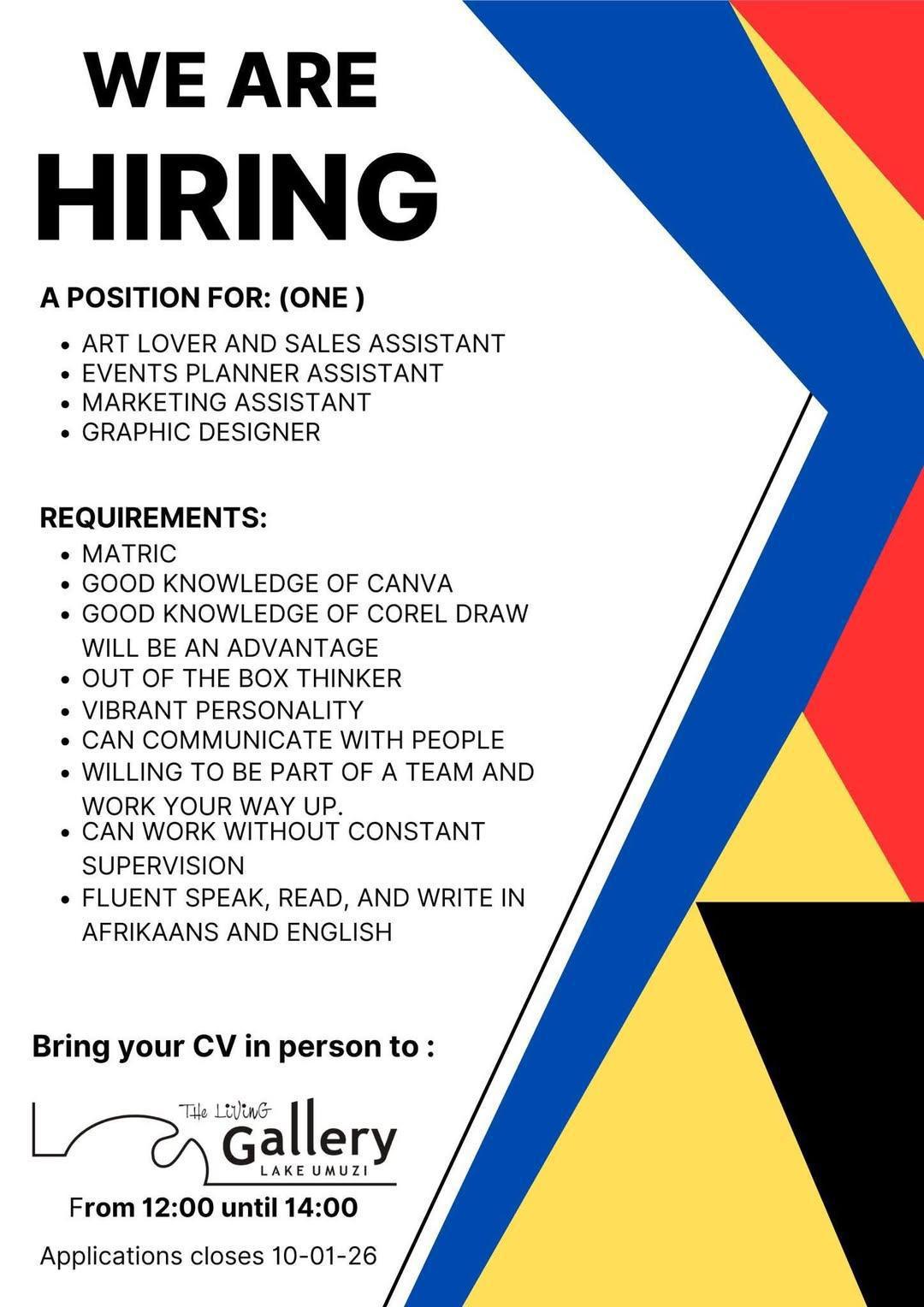 Vacancy: Assistant– Lake Umuzi Vacancy: Assistant– Lake Umuzi